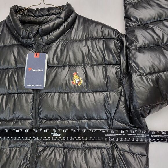 Fanatics Mens NHL Ottawa Senators Full Zip Puffer Jacket Size XL Water Resistant - Picture 13 of 16